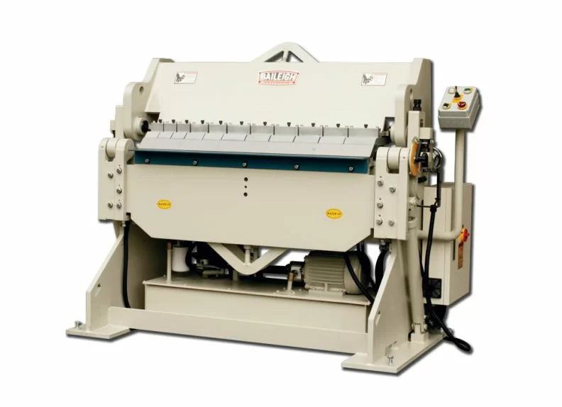 Baileigh Part Number BB-4810H; 220 Volt 3 Phase Heavy Duty Hydraulic Box and Pan Brake, 4' Length, 10 Gauge Mild Steel Capacity