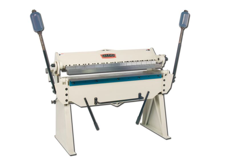 Baileigh Part Number BB-4814; Manually Operated Box and Pan (Finger) Brake, 4' Length, 14 Gauge Mild Steel Capacity