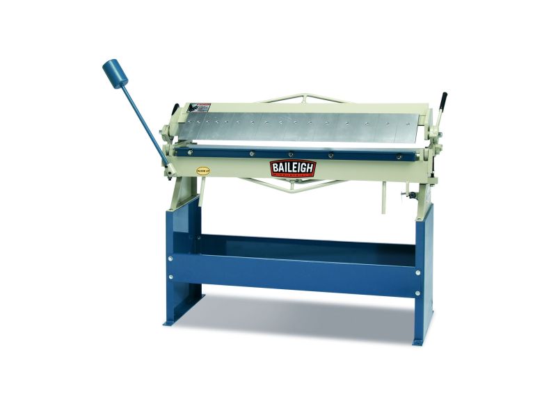 Baileigh Part Number BB-4816; Manually Operated Box and Pan (Finger) Brake, 4' Length, 16 Gauge Mild Steel Capacity