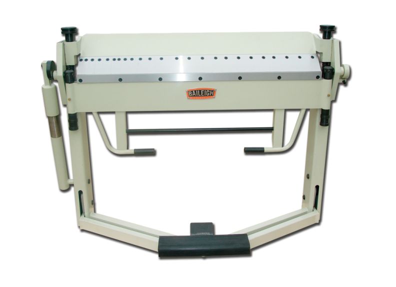 Baileigh Part Number BB-5014F; Manually Operated Box and Pan (Finger) Brake, 50" Length, 14 Gauge Mild Steel Capacity