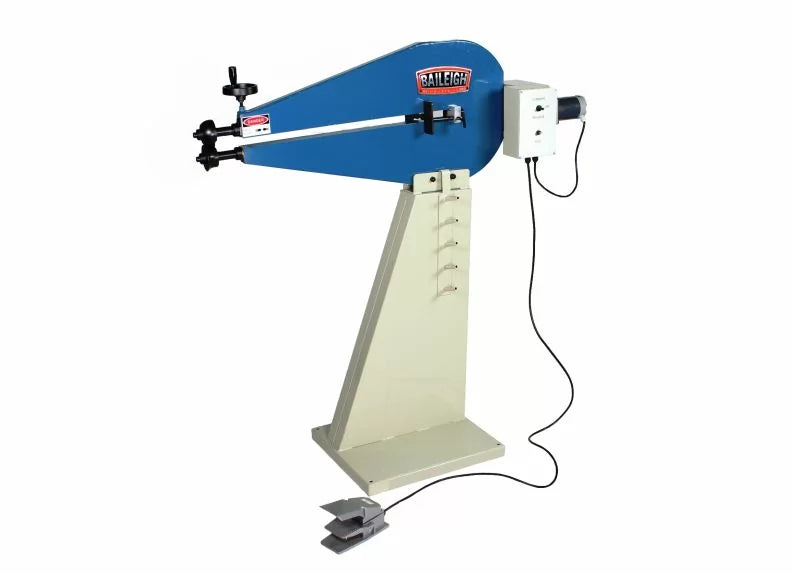 Baileigh Part Number BR-18E-24; 110V 24" Throat Depth Bead Roller for 16 Gauge Mild Steel