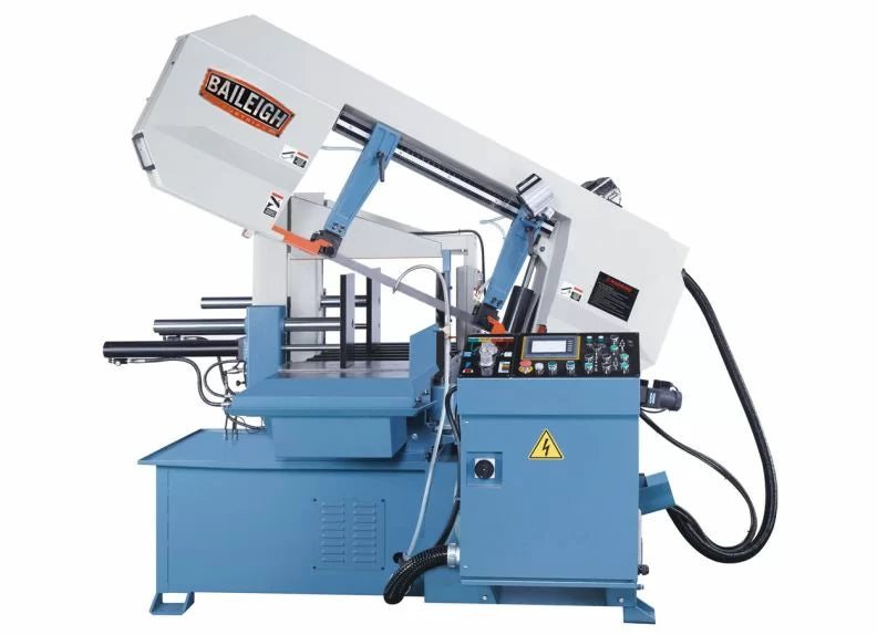 Baileigh Part Number BS-24A; 220 Volt Three Phase Automatic Metal Cutting Band Saw with Heavy Duty Bundling System and 5HP Motor