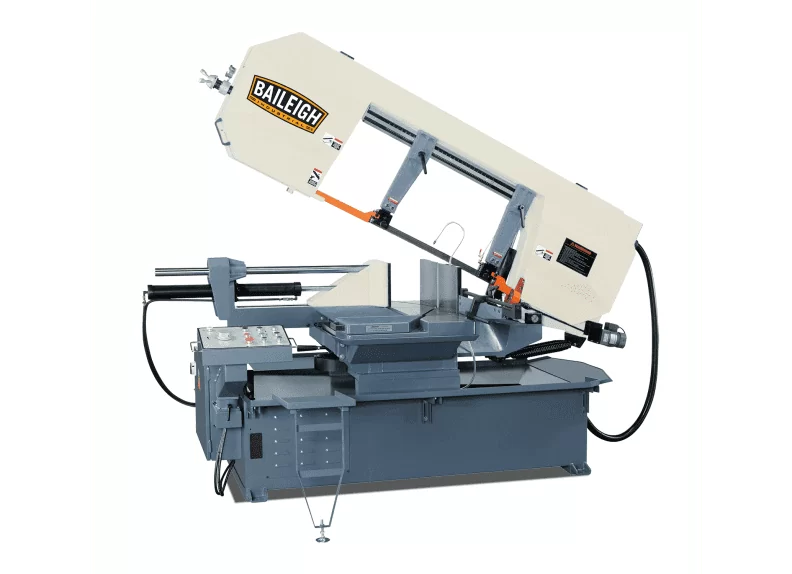 Baileigh Part Number BS-24SA-DM; 220V 3Phase SA Dual Mitering Metal Cutting Band Saw VS (106-317 FPM) vise pressure system