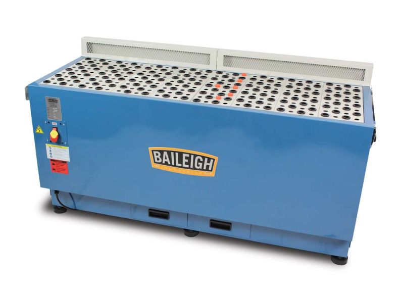 Baileigh Part Number DDT-5921; 1/2HP 110V 59"x21" Split Sided Down Draft Table for Wood, 1790CFM per side, Includes 5 Micron Filter