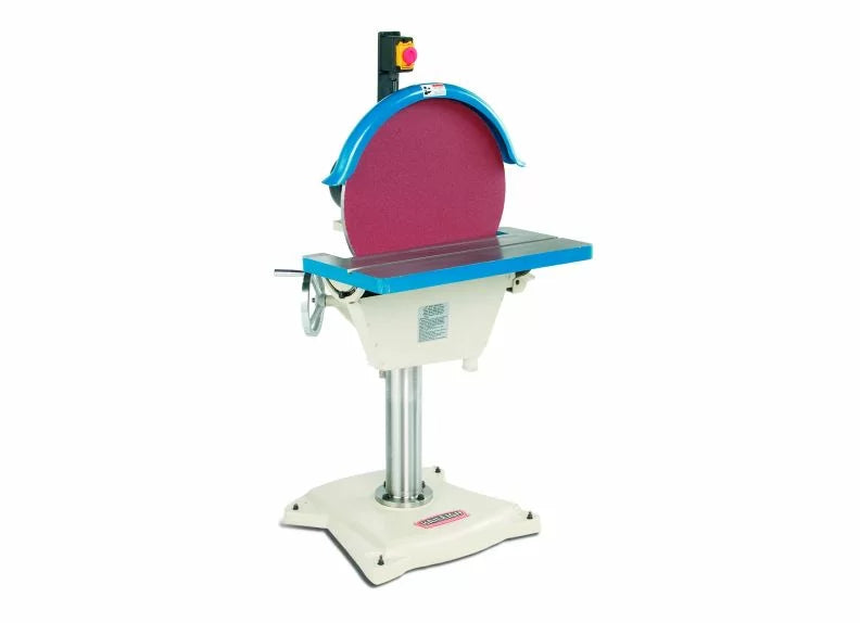 Baileigh Part Number DG-500; 220V 1Phase Disk Grinder. 20" Disc Diameter. 25-1/2" x 14-1/2" Work Table