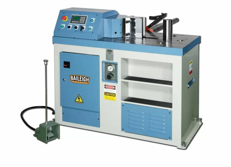 Baileigh Part Number HPB-45NC; 220V 3Phase 45 Ton Horizontal Press Brake with NC Controller. 36" Working Table Height