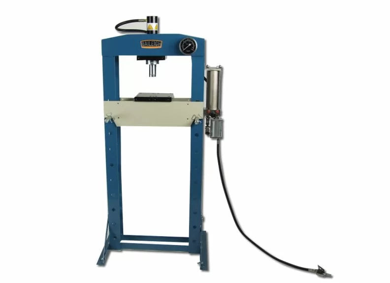 Baileigh Part Number HSP-20A; 20 Ton Air/Hand Operated H-Frame Press, 7-1/2" Stoke, CE Approved