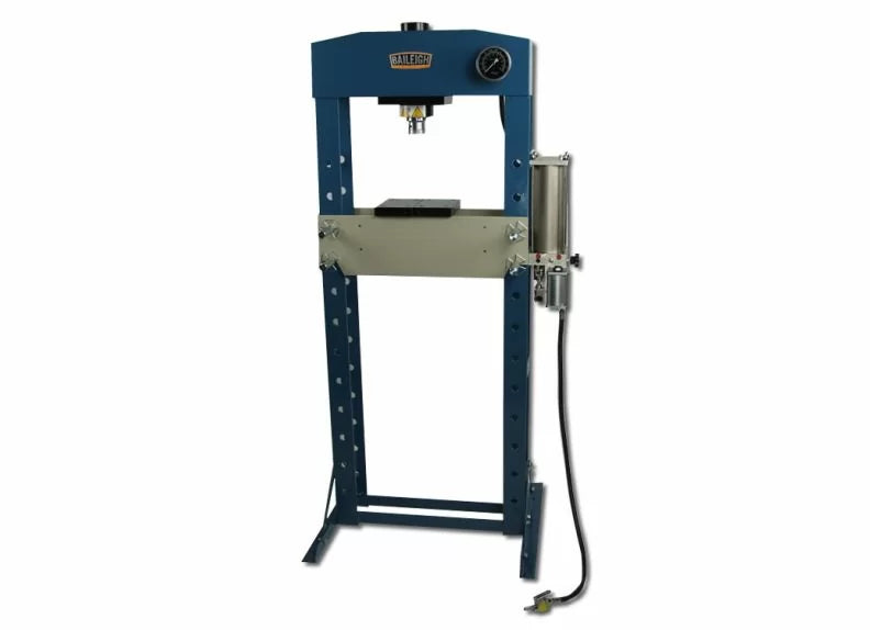 Baileigh Part Number HSP-30A; 30 Ton Air/Hand Operated H-Frame Press, 6" Stoke, CE Approved