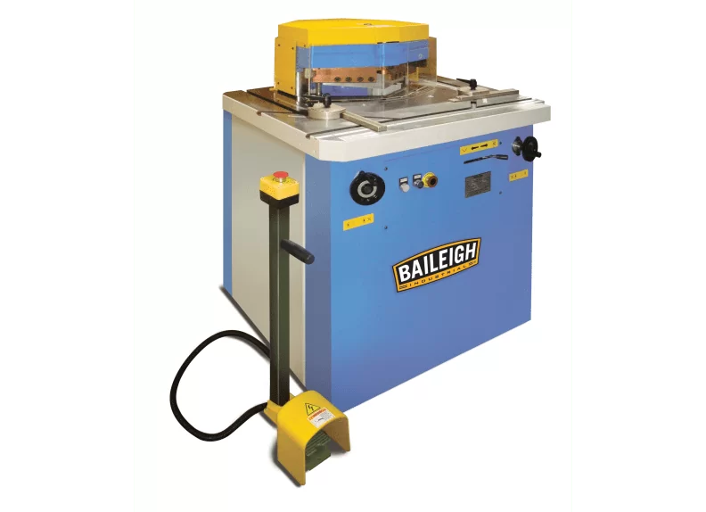Baileigh Part Number SN-V04-MS; 220V 60 Hz 3Phase 4 Gauge (6mm) Hydraulic Variable Angle Sheet Metal Notcher