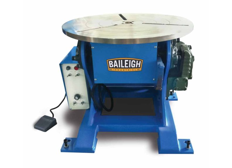Baileigh Part Number WP-1100; 110V 19.5" Welding Positioner, 1100 lbs Capacity and 90 degrees
