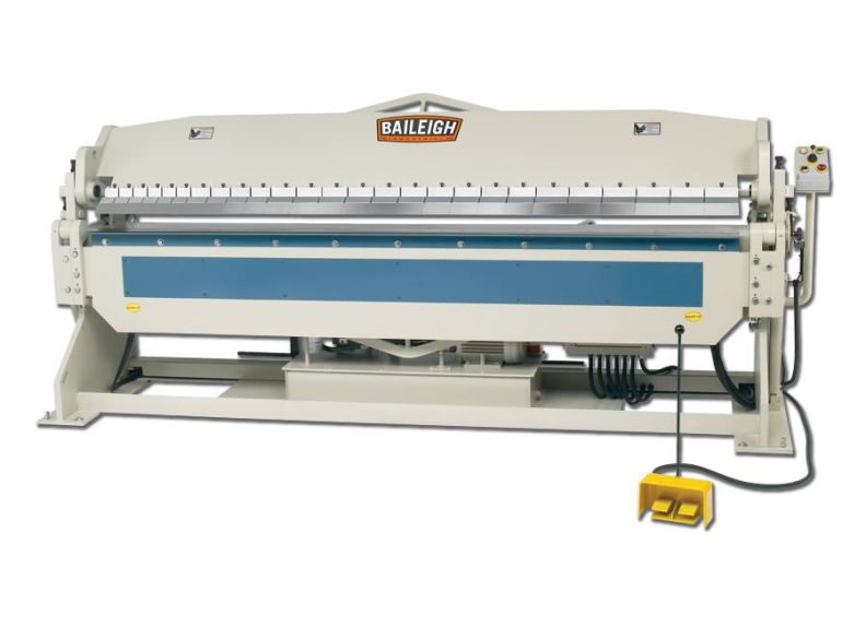 Baileigh Part Number BB-12010H; 220 Volt 3 Phase Heavy Duty Hydraulic Box and Pan Brake, 10' Length, 10 Gauge Mild Steel Capacity