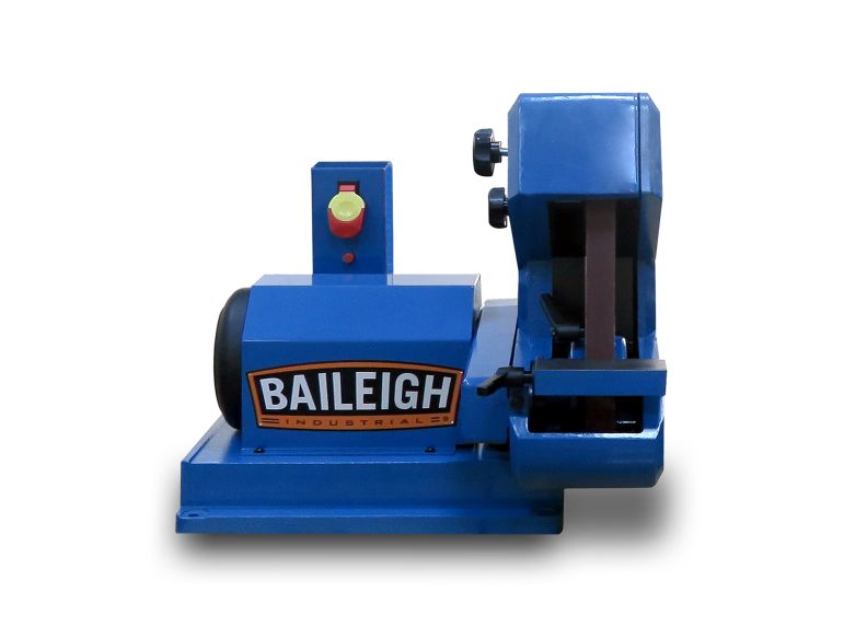 Baileigh Part Number BG-142S; 110V 3/4HP Single Speed Three Wheel Belt Grinder. 1" Belt Width 42" Belt Length