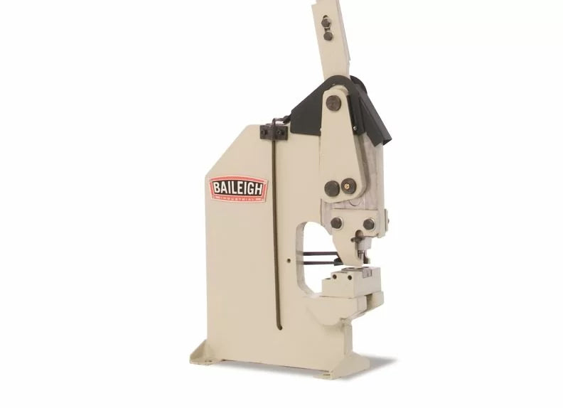 Baileigh Part Number HP-160; Manually Operated Hand Punch, .315" Mild Steel Maximum Capacity, 6-1/4" Throat Depth