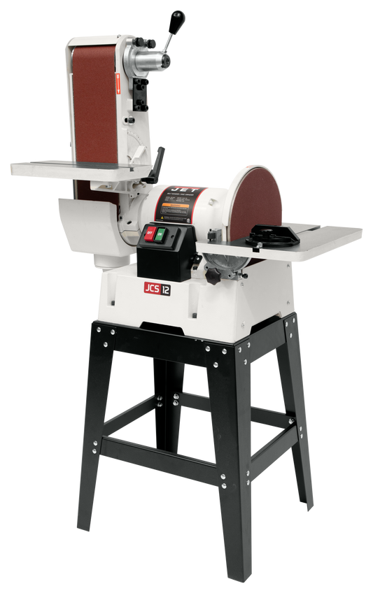 JSG-6DCK, 6" x 48" Belt / 12" Disc Sander with Open Stand, 1.5HP 1PH 115/230V