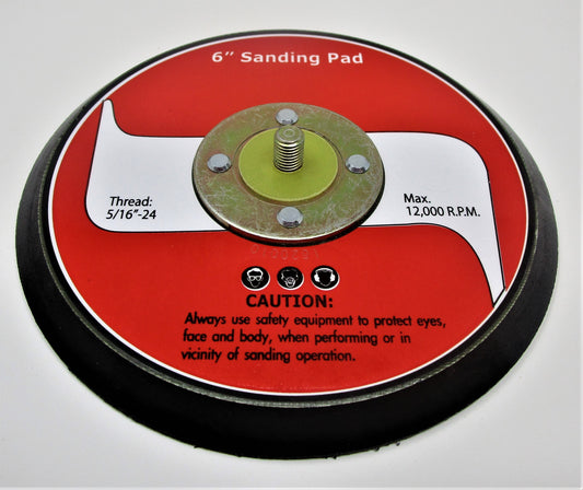 6" Hook & Loop Pad For JAT-731, 6" RO Sander