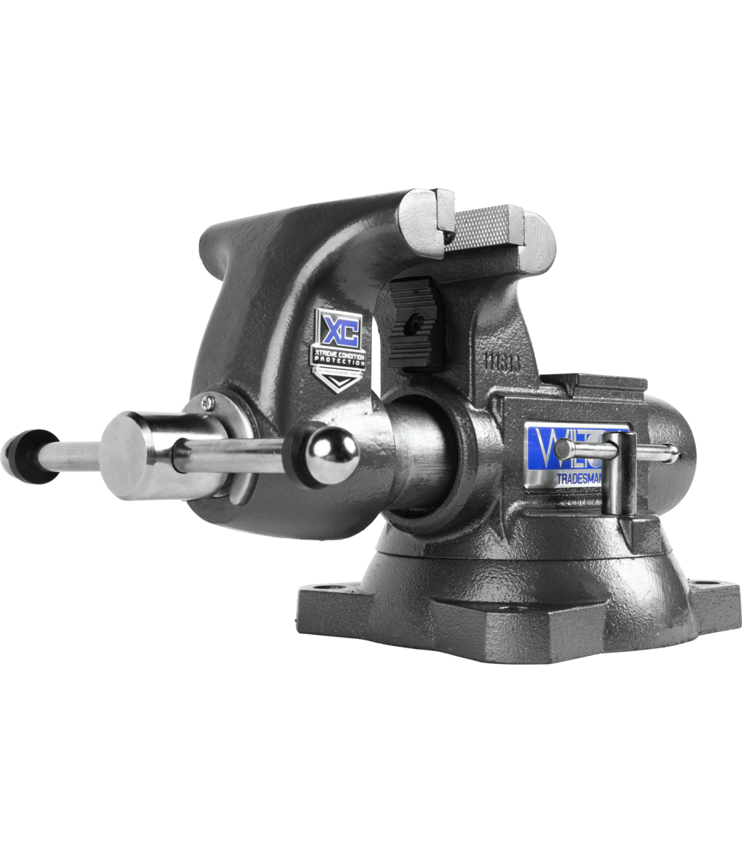 1755XC, Tradesman XC 5-1/2” Xtreme Condition Round Channel Vise with Swivel Base