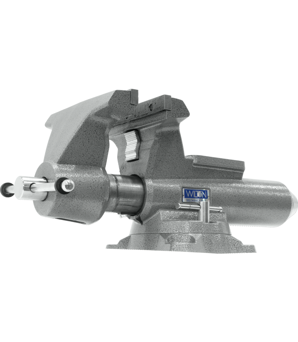 8100M, Mechanics Pro 10" Jaw Width, Round Channel Vise with Swivel Base