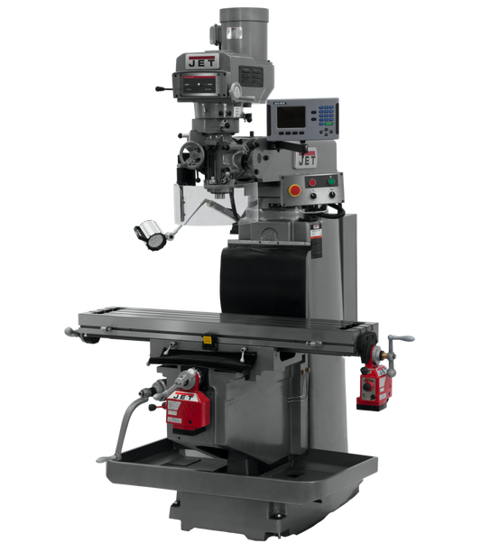 JTM-1254RVS With  ACU-RITE 203 3X (K) DRO,  X & Y  Powerfeeds