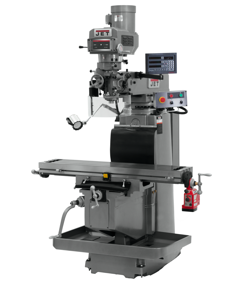 JTM-1254RVS With  Newall DP7003X (K) DRO &  X Powerfeed