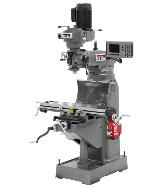 JVM-836-3 Mill With 3-Axis ACU-RITE 203 DRO (Knee) With X and Y-Axis Powerfeeds
