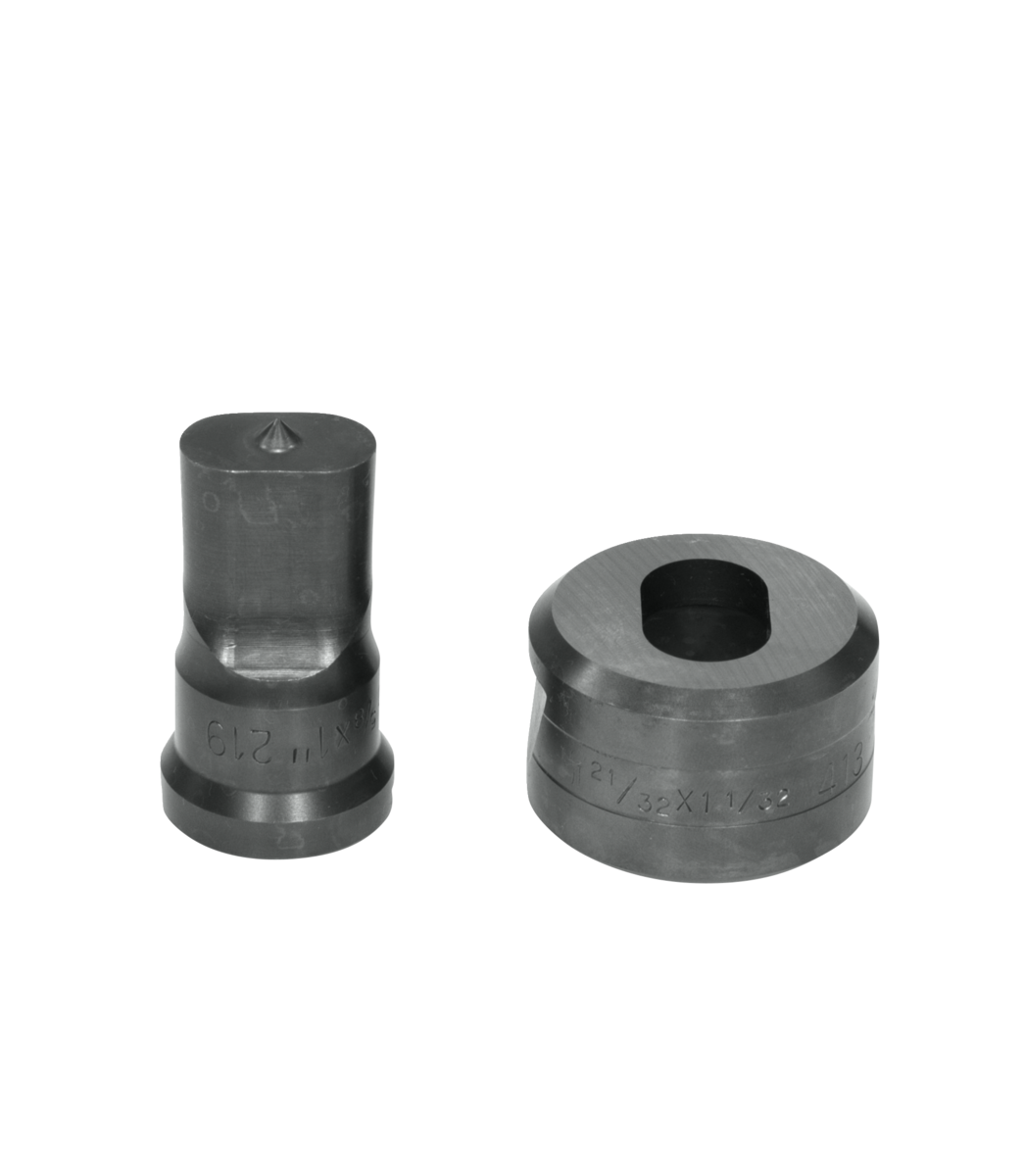 5/8x1 Oblong Punch & Die Set with Key-Way