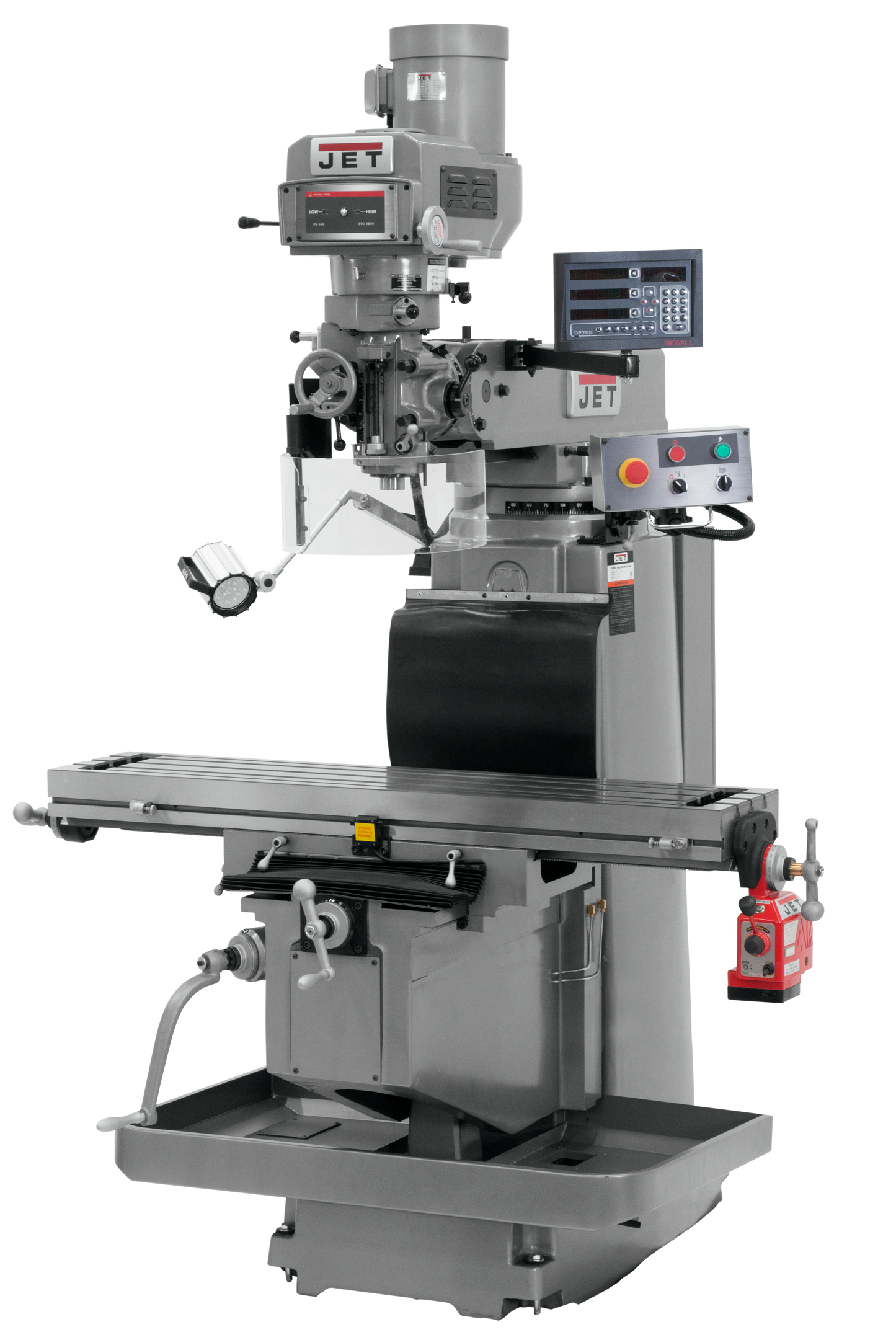 JTM-1254RVS With Newall DP700 DRO & X Powerfeed