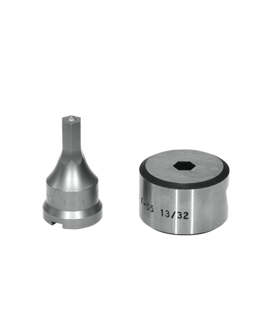 3/8" Hex Punch & Die Set with Key-Way
