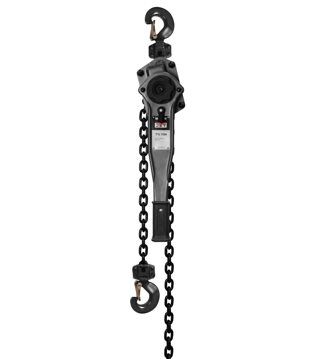 JLP-150A-5SH, JLP-A Series 1-1/2 Ton Lever Hoist, 5' Lift & Shipyard Hooks
