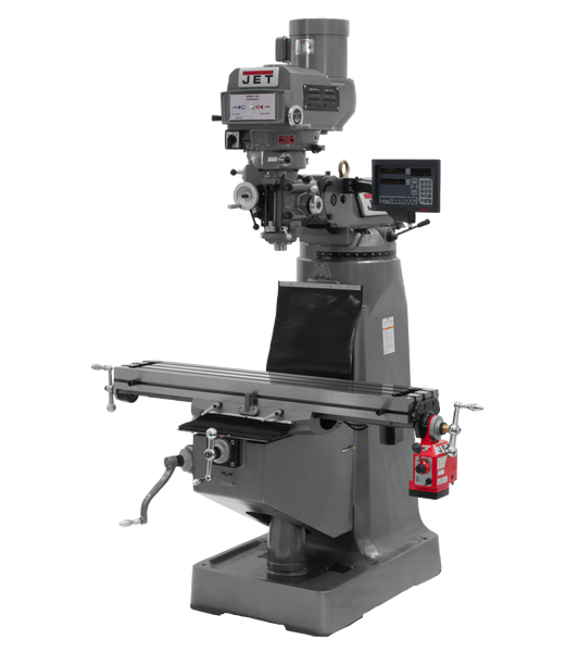 JTM-4VS Mill With 3-Axis Newall DP700 DRO (Quill) With X-Axis Powerfeed