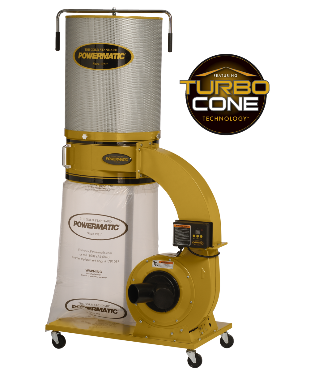 PM1300TX-CK Dust Collector, 1.75HP 1PH 115/230V, 2-Micron Canister Kit