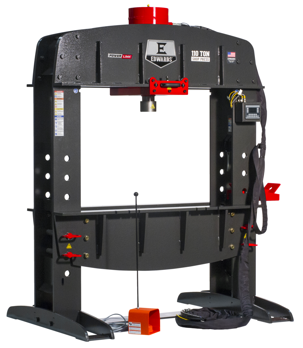 110 Ton Shop Press with PLC and Portable Power Unit 3 Phase, 460 Volt