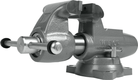 500S Machinist 5” Jaw Round Channel Vise with Swivel Base