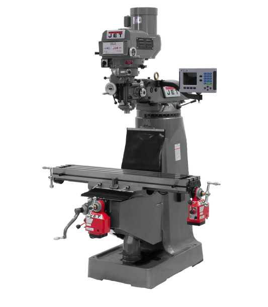 JTM-4VS-1 Mill With 3-Axis ACU-RITE 203 DRO (Quill) With X and Y-Axis Powerfeeds