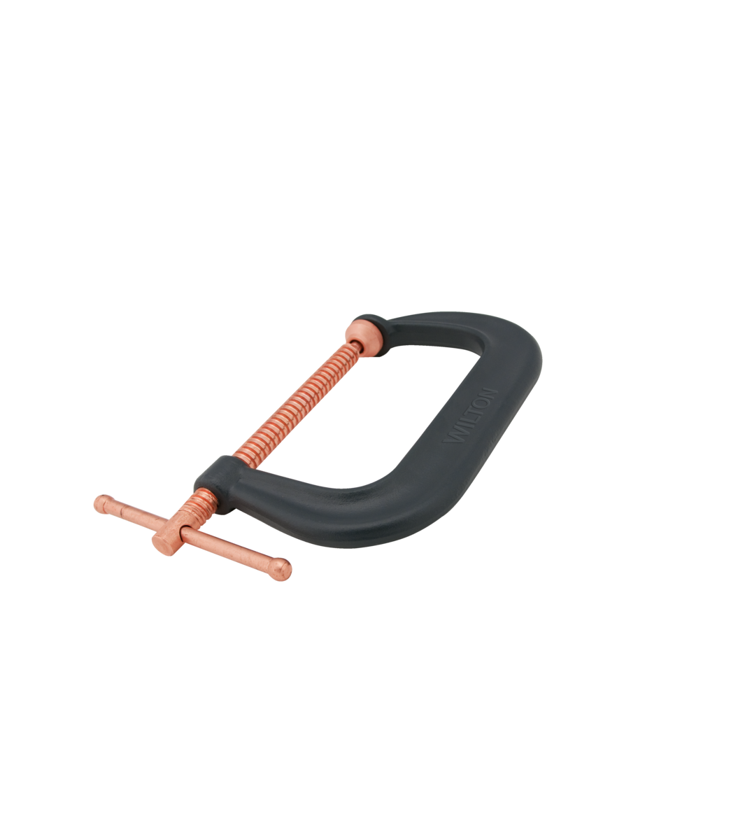 404P, Spark-Duty Drop Forged C-Clamp, 0 - 4-1/4” Opening, 3-1/4” Throat Depth