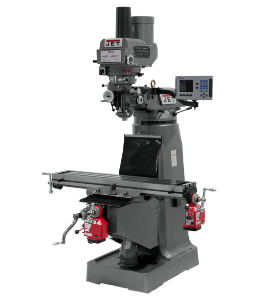 JTM-4VS Mill With ACU-RITE 203 DRO With X and Y-Axis Powerfeeds and Power Draw Bar