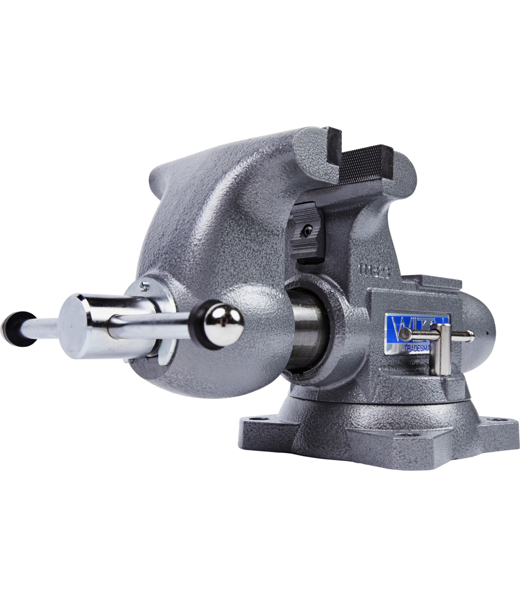1765, Tradesman 6-1/2” Round Channel Vise with Swivel Base