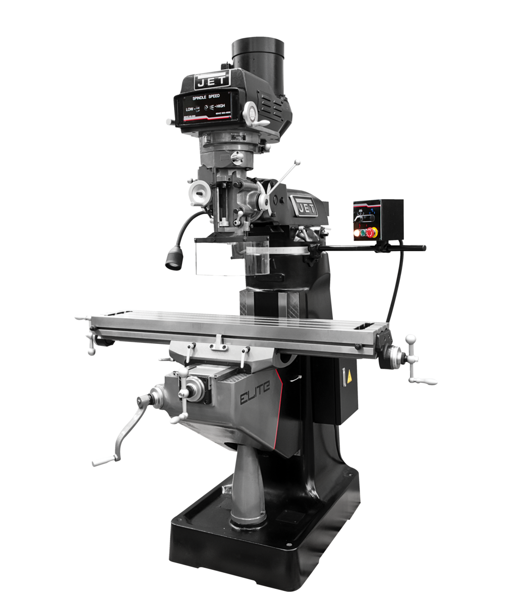 ETM-949 Mill with 3-Axis ACU-RITE 203 (Quill) DRO and Servo X-Axis Powerfeed and USA Air Powered Draw Bar