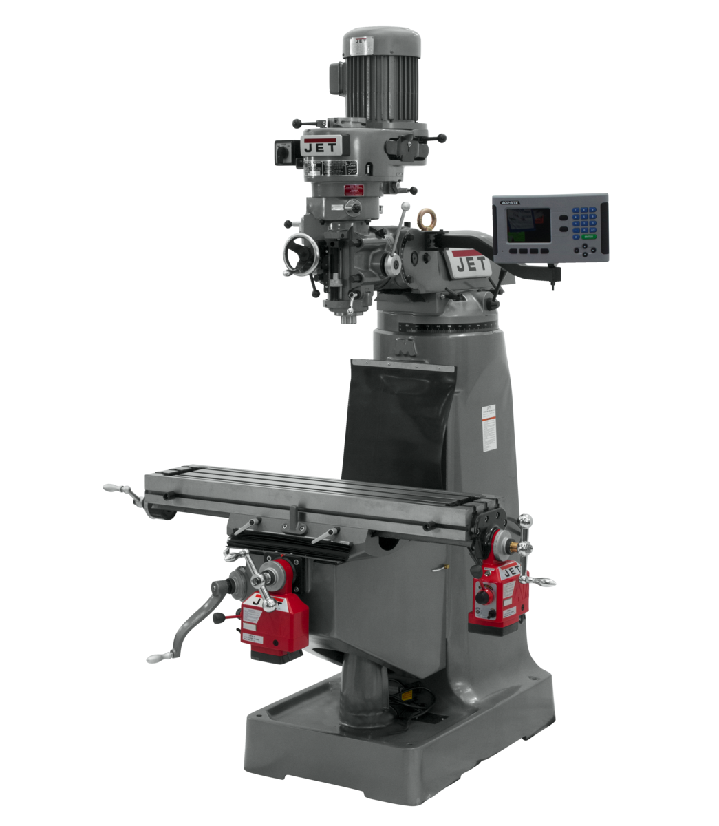 JTM-2 Mill With ACU-RITE 203 DRO and X and Y-Axis Powerfeeds