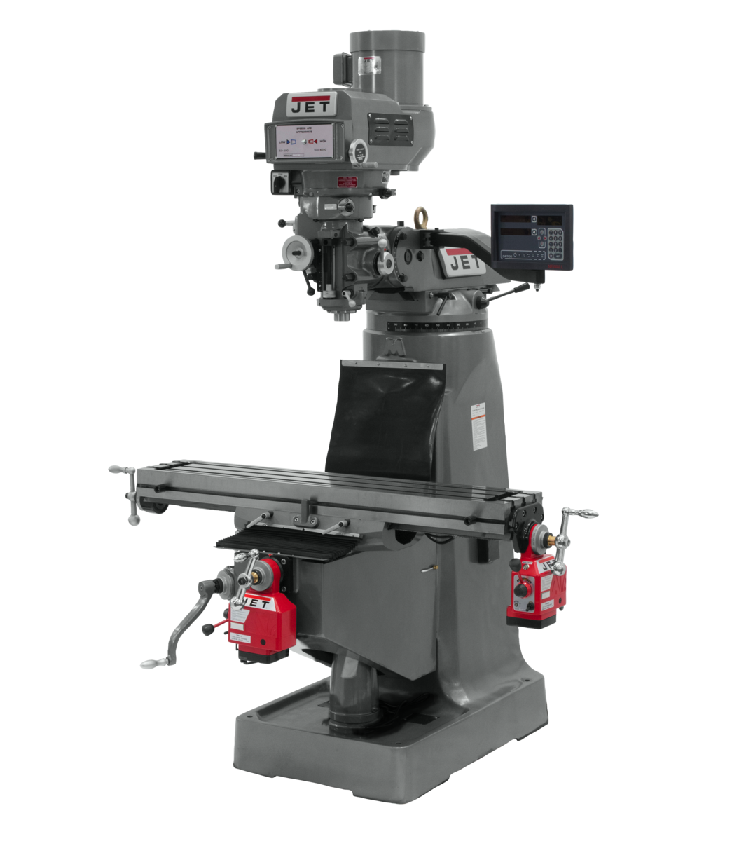 JTM-4VS Mill With Newall DP700 DRO With X and Y-Axis Powerfeeds