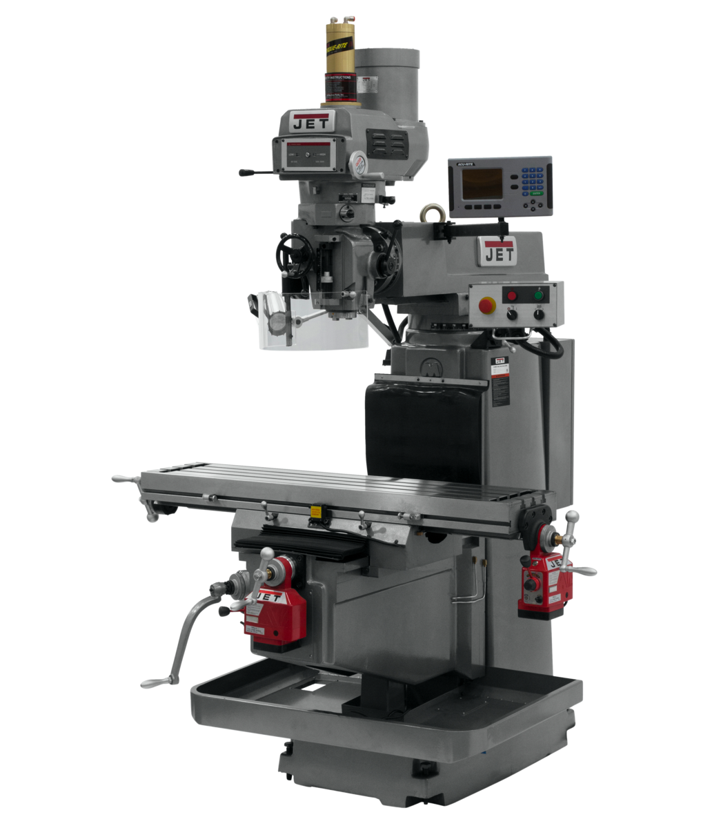 JTM-1254VS With  ACU-RITE   203 3X (K) DRO,  X & Y  Powerfeeds & Air Power Drawbar