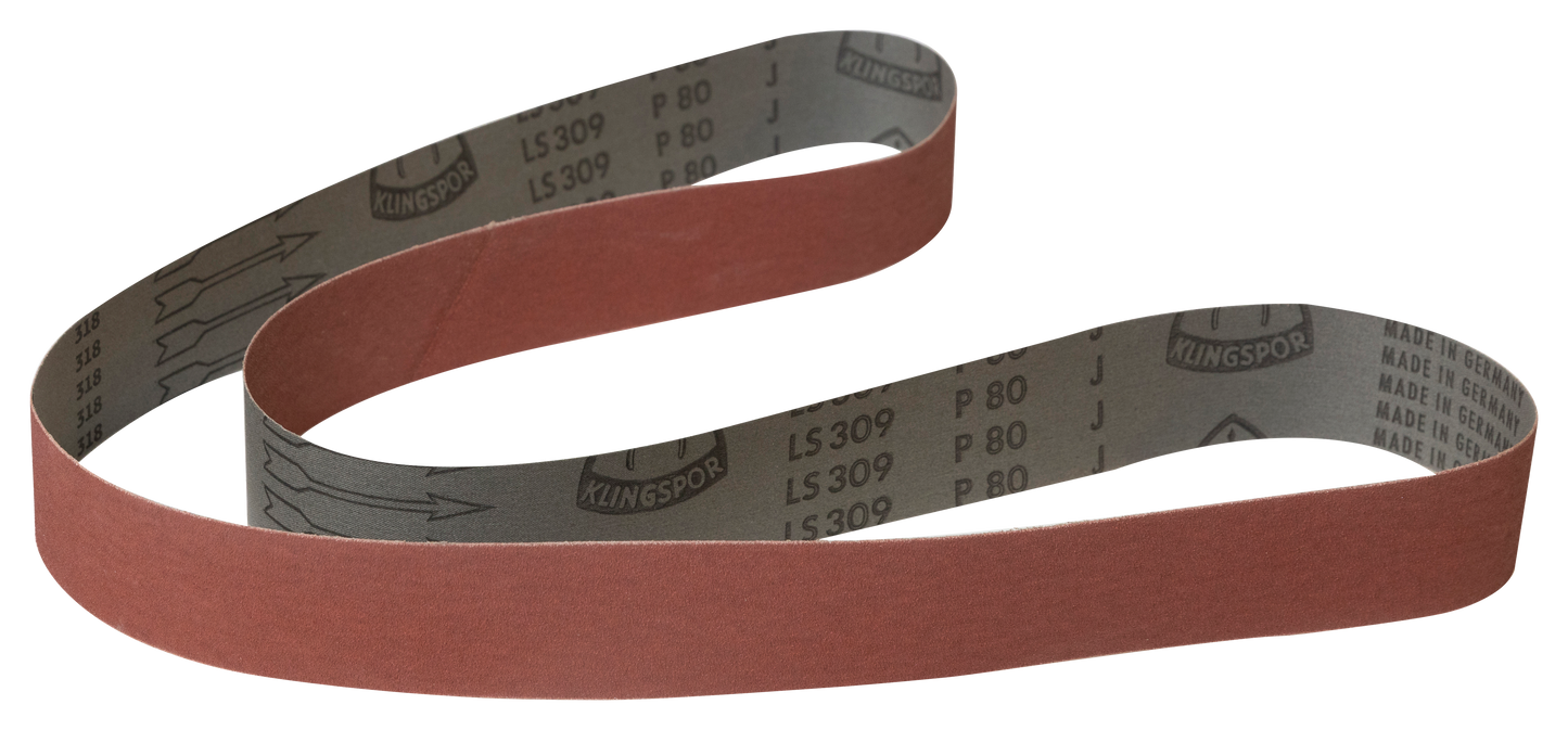 2"x72" 80 Grit Aluminum Oxide Belts - 3pc SET