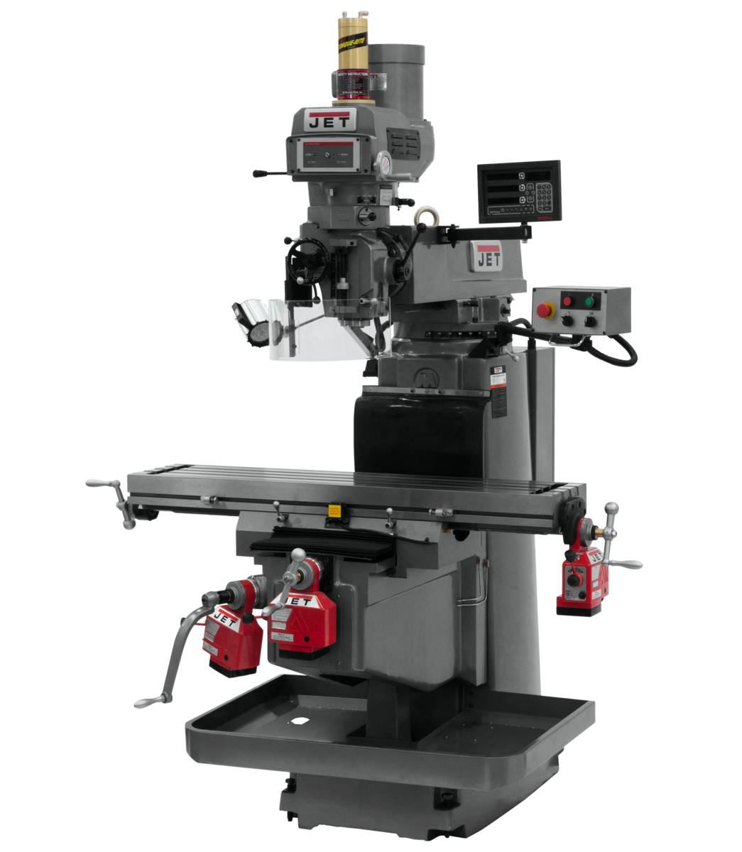 JTM-1254VS With Newall DP700 3X (K) DRO,  X,Y&Z  Powerfeeds & Air Power Drawbar