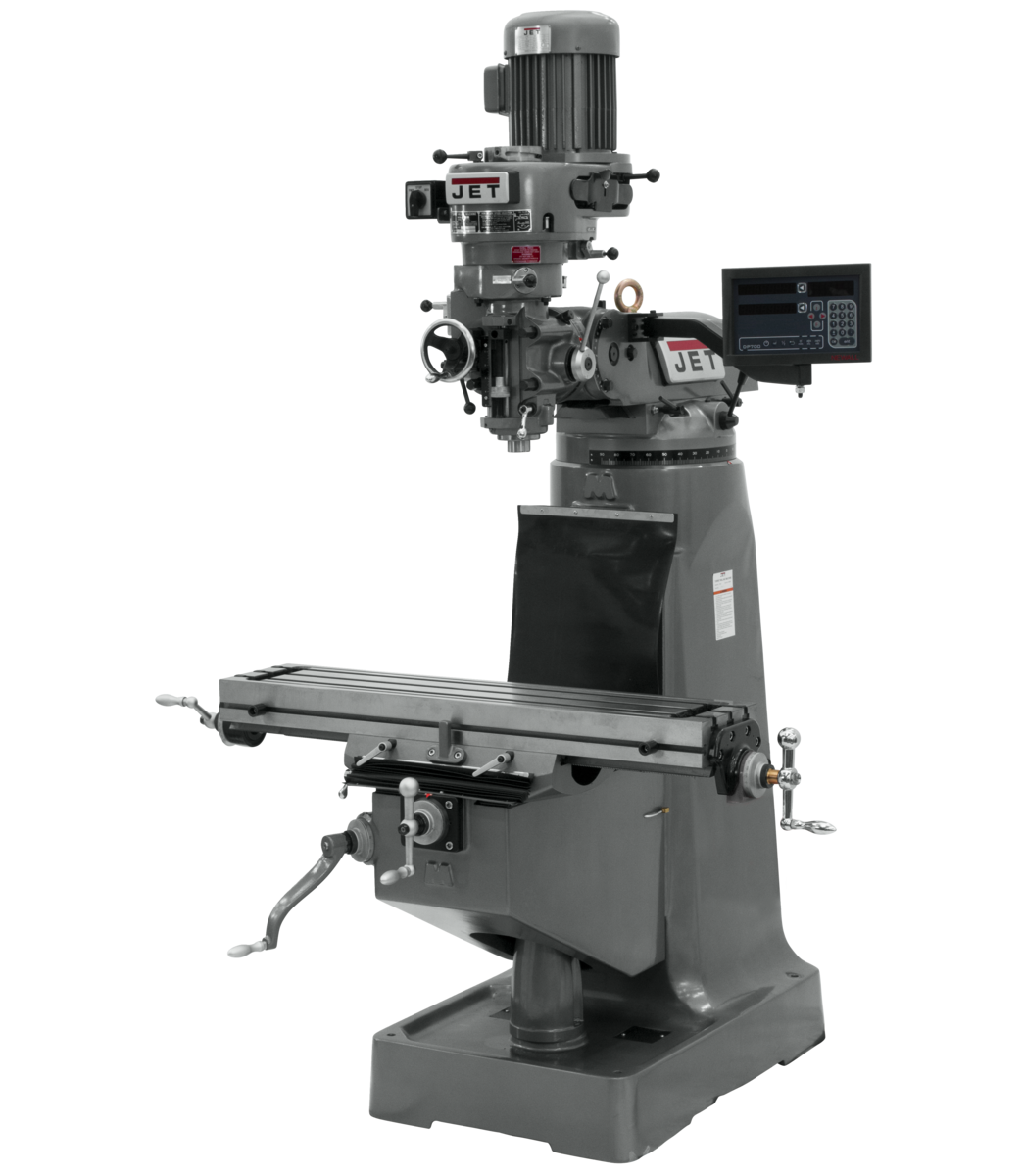 JTM-1 Mill With 3-Axis Newall DP700 DRO (Knee)