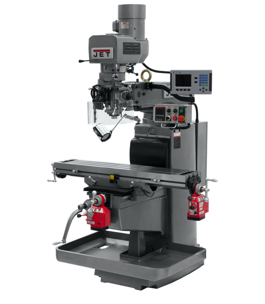 JTM-1050EVS2/230 Mill With 3-Axis Acu-Rite 203 DRO (Knee) With X and Y-Axis Powerfeeds