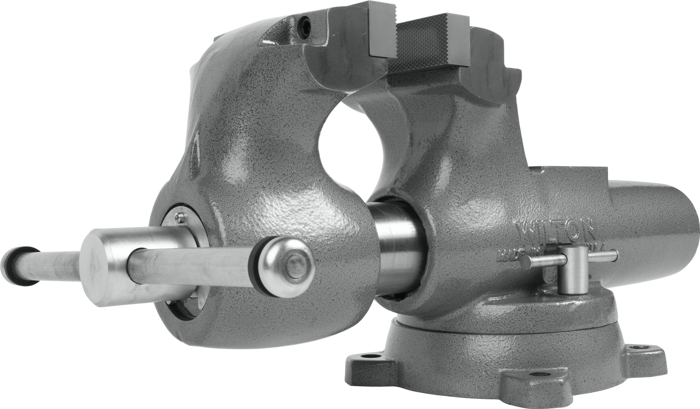 600S Machinist 6” Jaw Round Channel Vise with Swivel Base
