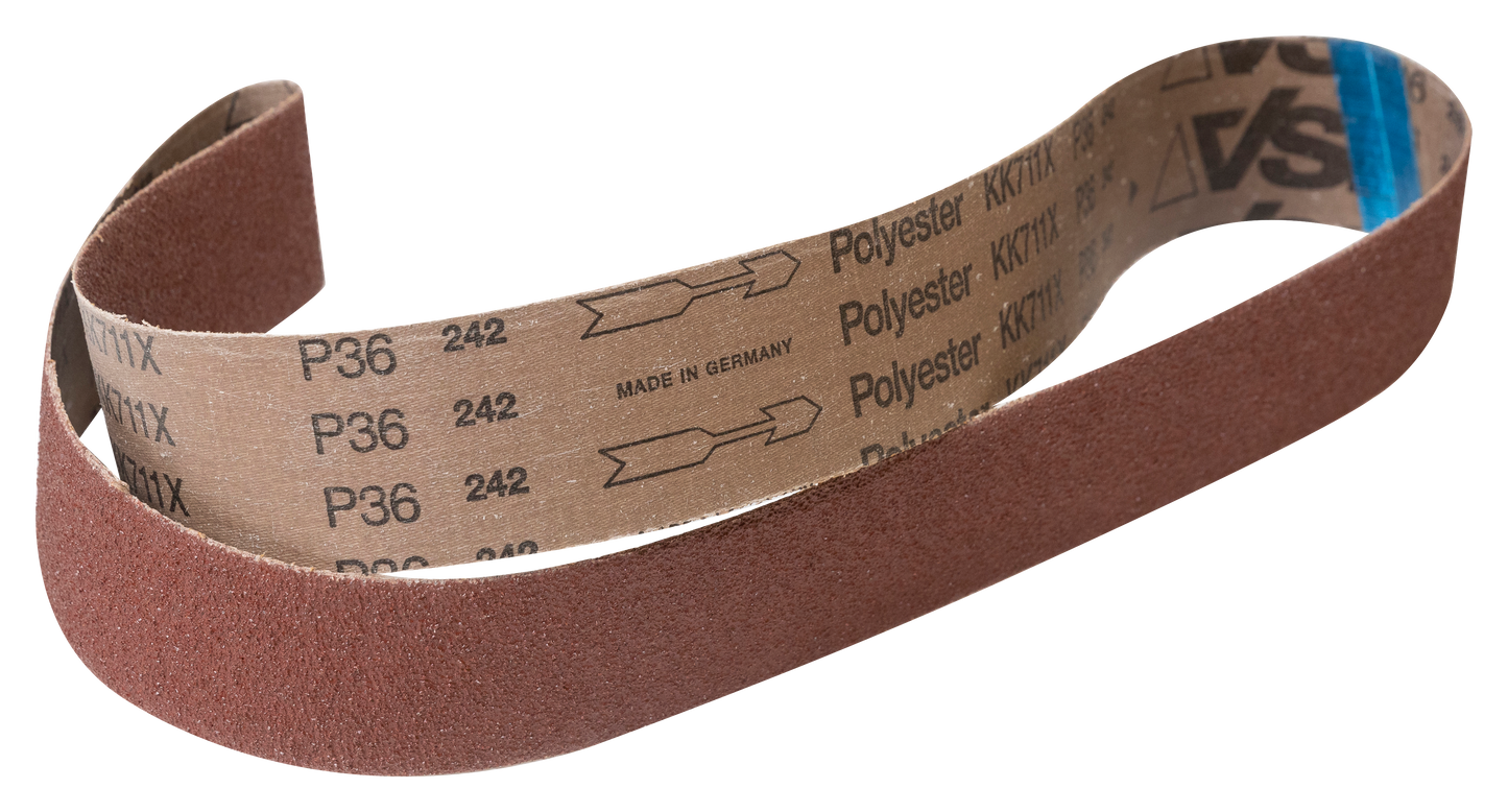 2"x48" 36 Grit Aluminum Oxide Belts - 3pc set
