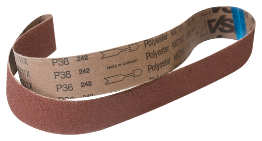 2"x48" 36 Grit Aluminum Oxide Belts - 3pc set