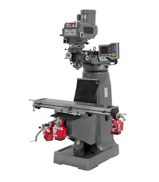 JTM-4VS-1 Mill With ACU-RITE 203 DRO With X , Y & Z-Axis Powerfeeds and Power Draw Bar