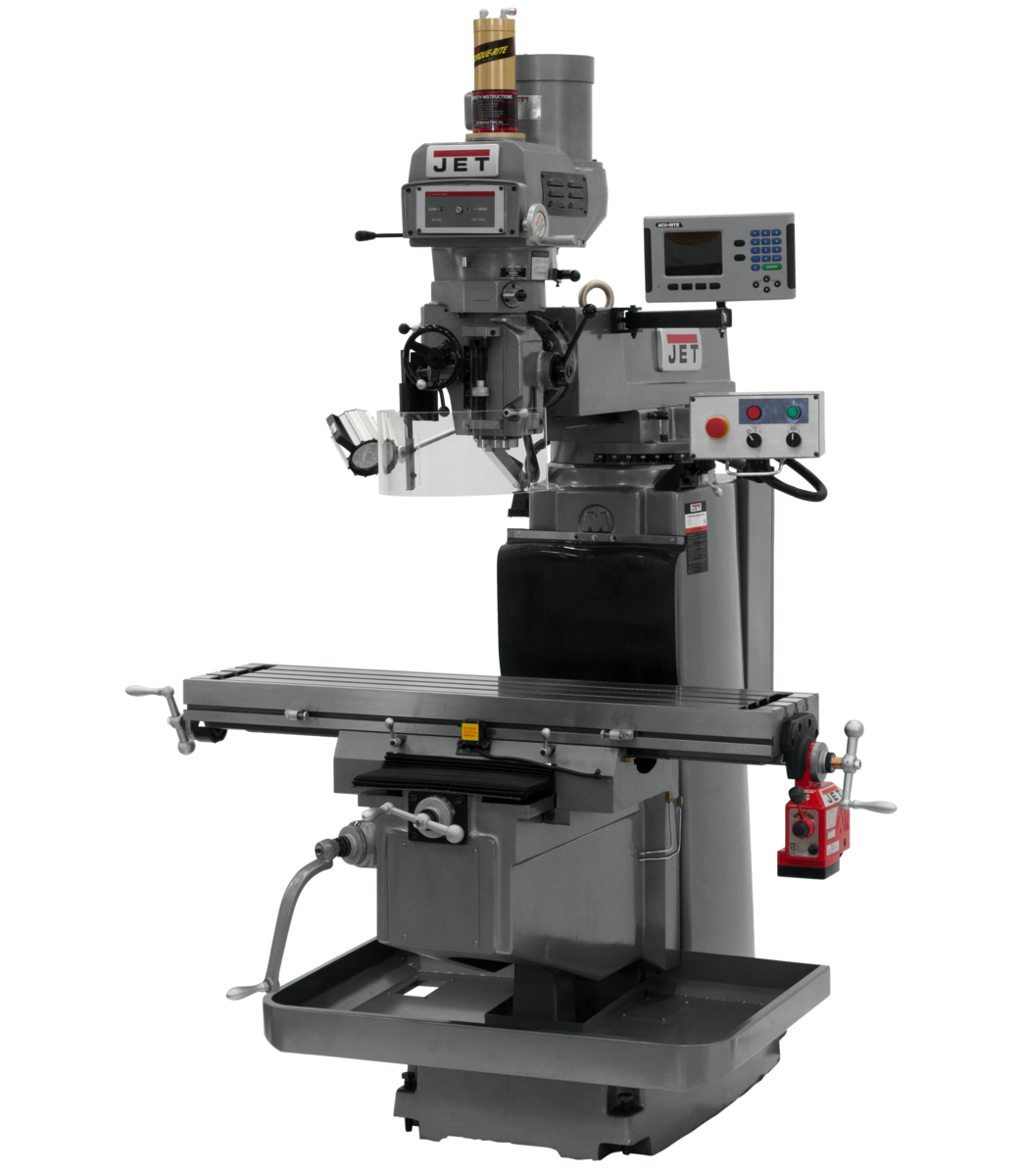 JTM-1254VS With  ACU-RITE   203 3X (Q) DRO,  X Powerfeed & Air Power Drawbar
