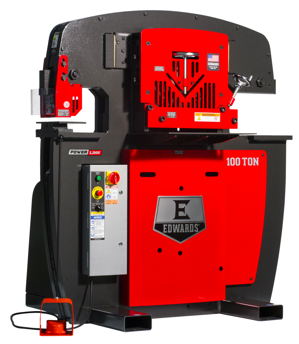 100 Ton Ironworker 1 Phase, 230 Volt with PowerLink